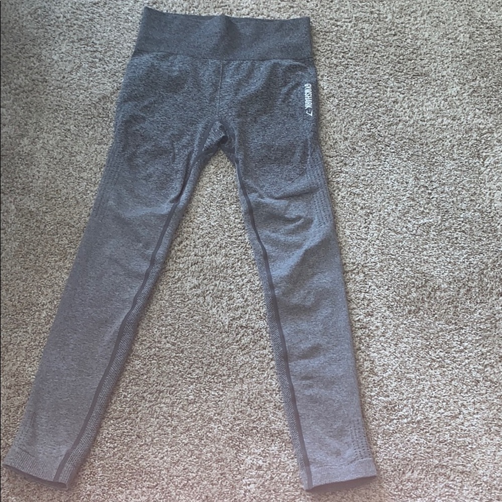 High Waisted Gymshark Leggings Gray Small